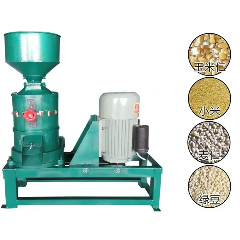 Small Multifunction Grain Peeling Machine for Oat Mung Bean Wheat Rice Corn Buckwheat Barley with Motor Core Component