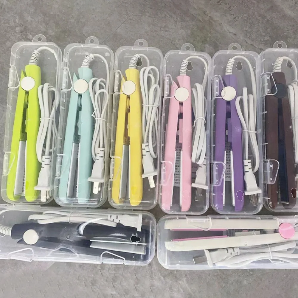 2 in 1 Hair Straightener Mini Fast Heating Electric Splint Hair Styling Tool Ceramic Hair Curler for Short Hair Fine Hair