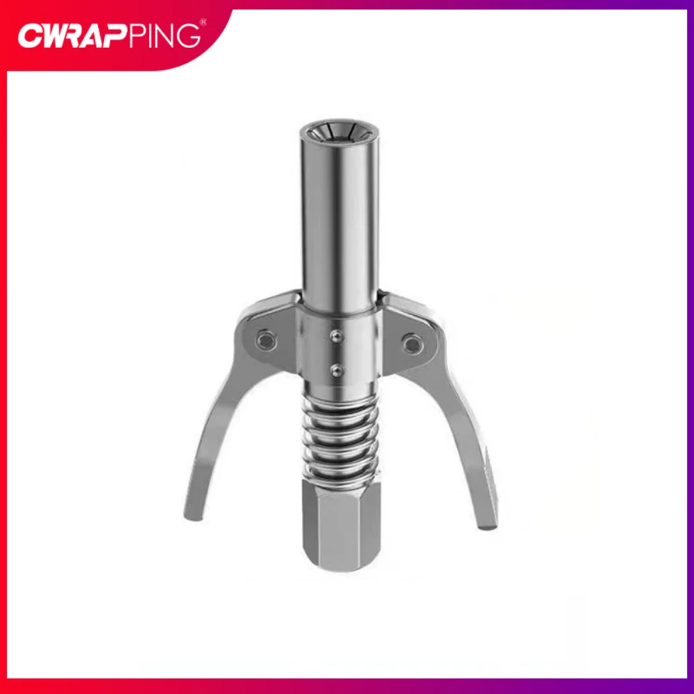 Grease Gun Coupler Grease Nozzle Lubricant 10000 PSI NPTI/8 High Pressure Tip Repair Tools Oil Pump Car Syringe Stainless Steel image 4