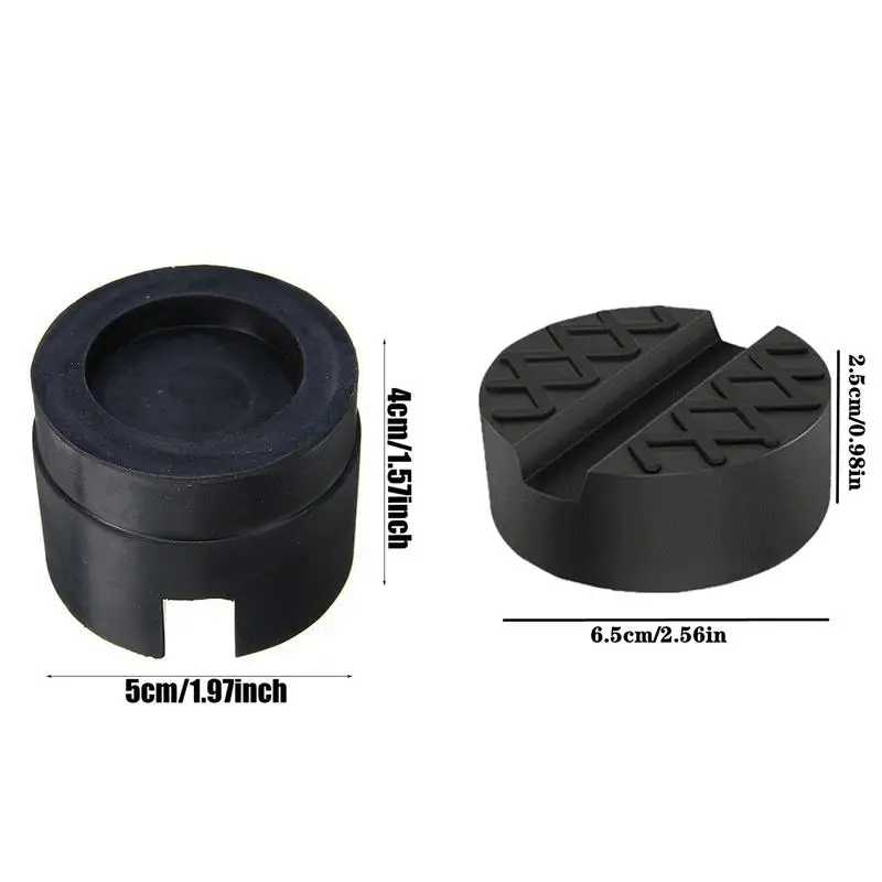 1PC Uniwersalna gumowa podkładka podnośnika Trwała, odporna na zużycie samochodowa szyna szczelinowa Adapter gniazda podłogowego Podnosząca gumowa podkładka