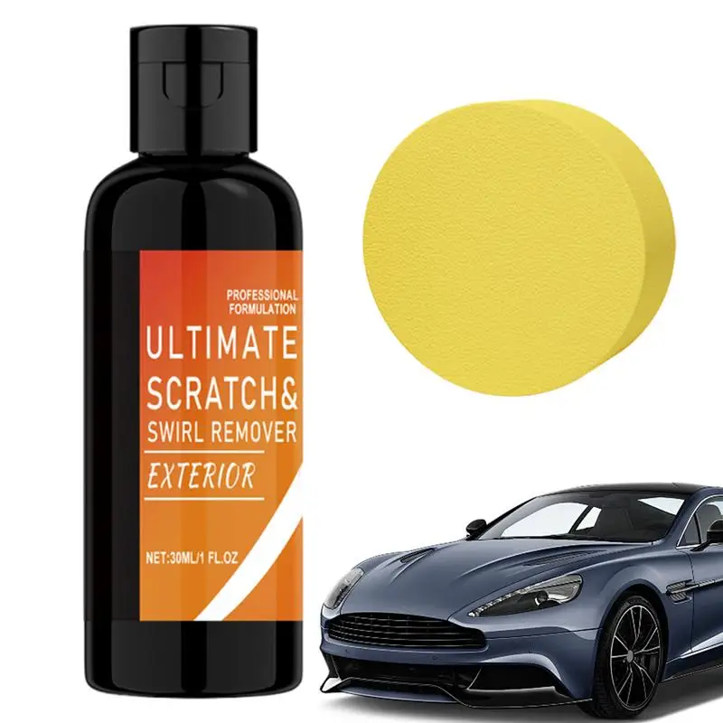 

Car Scratch Remover 30ml Car Scratch Repair Scratch Swirl Remover With Sponge Repair Paint Any Color