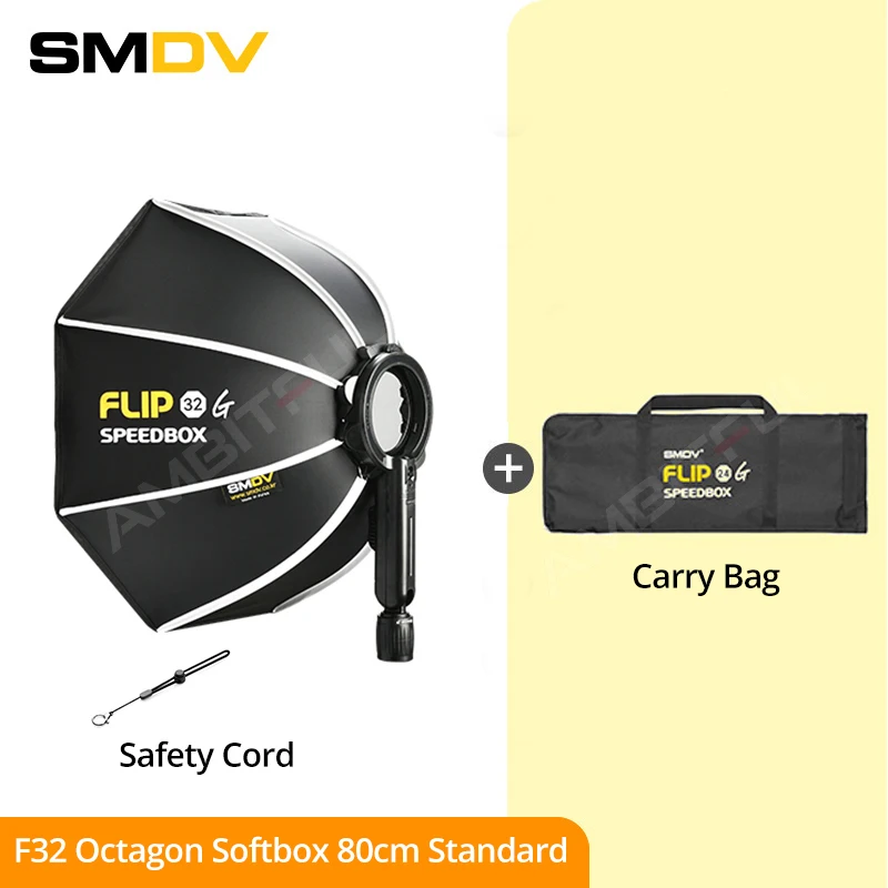 SMDV SPEEDBOX Flip 32 Quickly Release Parabolic Softbox for A2