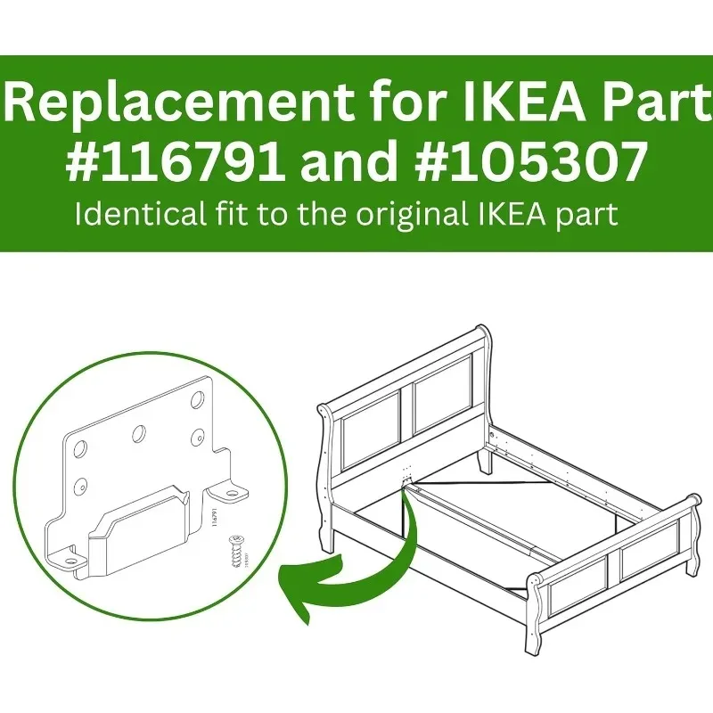 Outdoor Caravan Accessories Camping Mounting Brackets With Fitting Screws For Skorva Trysil Hemnes Malm Brimnes Bed Durable - view 2
