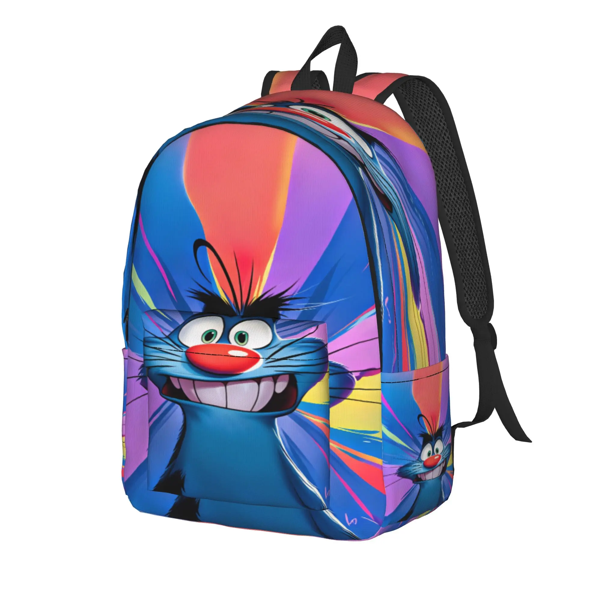 Film Oggy And The Cockroaches Backpack  Travel Backpacks Women Custom Soft School Bags Novelty Rucksack