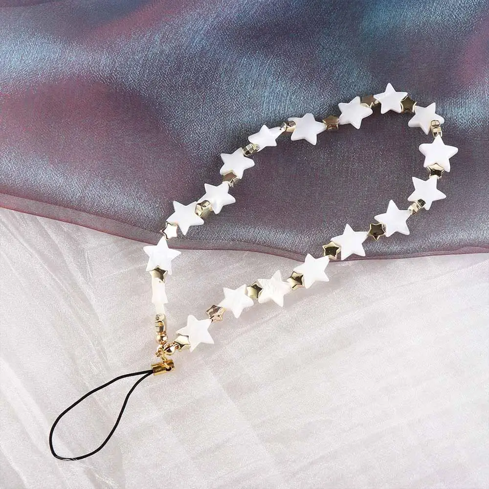 

Case Female Jewelry Love Heart Simple Key Chain Shell Beaded Mobile Phone Lanyard Phone Strap Mobile Phone Chain Phone Charm