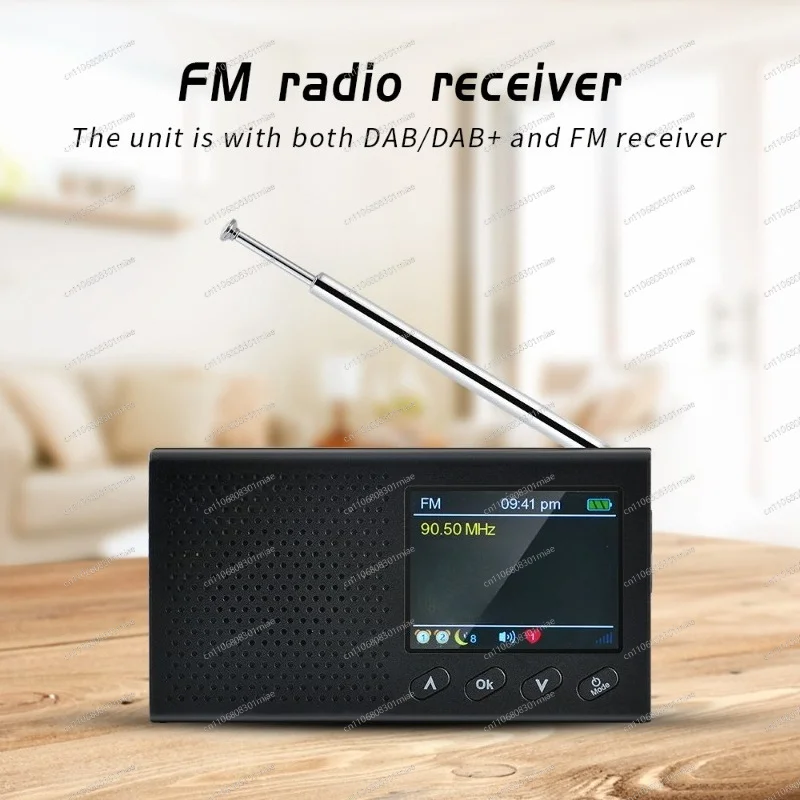 Compact Portable DAB Radio Rechargeable Battery Home Office Outdoor Digital Radio