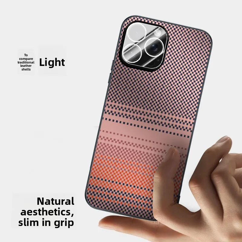 

Матовый кевларовый чехол для iPhone 16 Pro Max, противоударный, с полным покрытием, тонкий защитный чехол для iPhone 16, 16 Pro, 16 plus