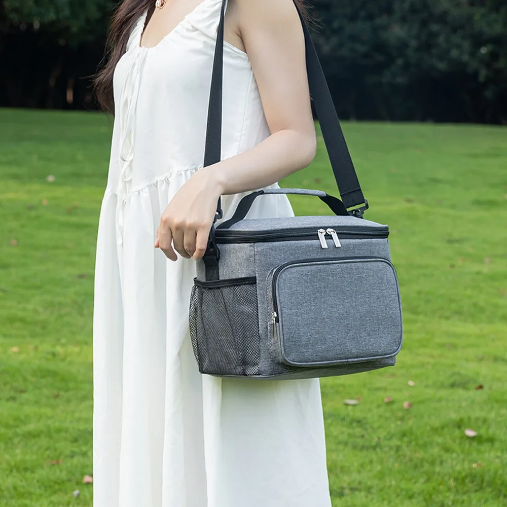 

Carry Bag Thickened Picnic Bag Portable Oxford Cloth Insulation Bag Keep Fresh Leak-Proof Lunch Bag Student Lunch