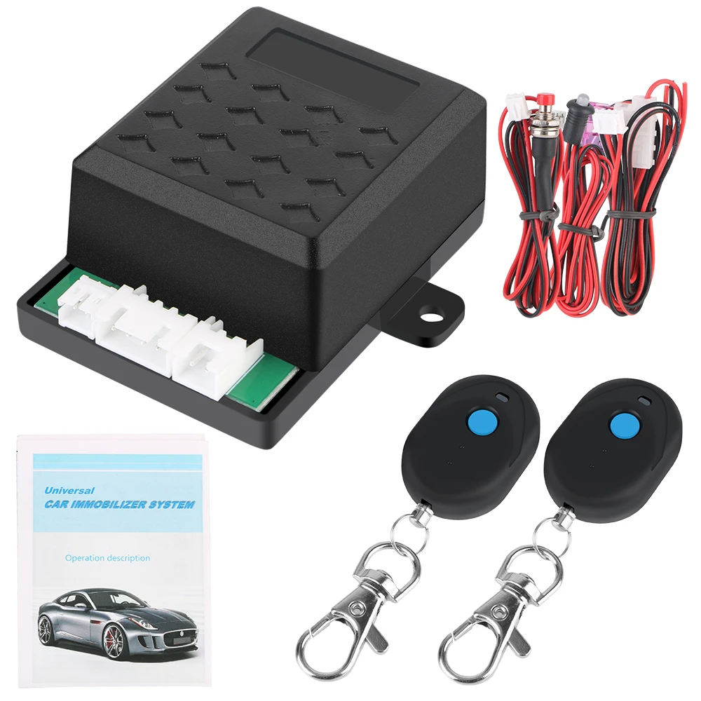 12V Car Remote Control Keyless Access System Auto Unlock Immobilizer Device Anti-Hijacking Intelligent Circuit Cut Off Kit