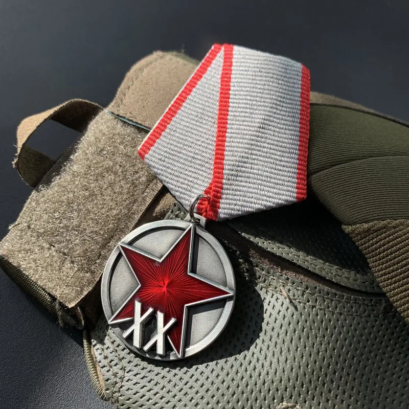 USSR Soviet Medal of the Red Star Honor Badge Russian Vintage Metal Emblem Commemorative Brooch Reproduction Gift Collectible