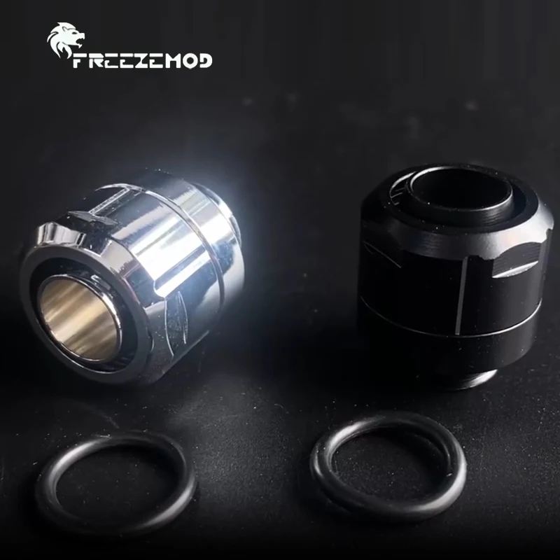 FREEZEMOD Computer Water Cooling Hose Pipe Fitting For 10*16mm PE PVC Tubing,Smooth Surface 3/8'' Thick Hexagonal Wrench Fixing