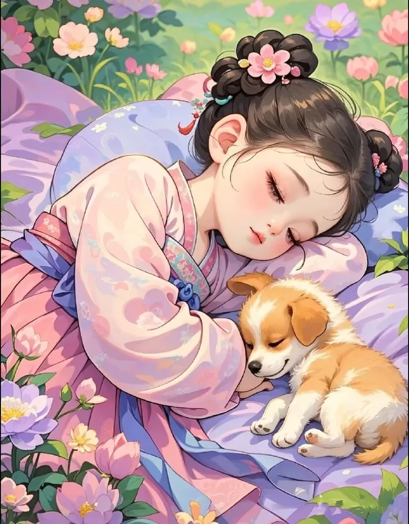 

9ct 60x75 см Девушка с щепом Вышивка DIY Наборы с принтом в китайском стиле Вышивка крестиком Набор для рукоделия Домашний декор Поделки