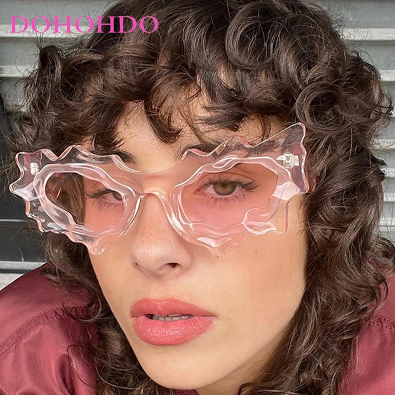 

Fashion Punk Y2K Cat Eye Sunglasses Women Luxury Brand Hip-hop Wacky Men Sunglasses Outdoor Party Eyewear Unisex Lentes UV400