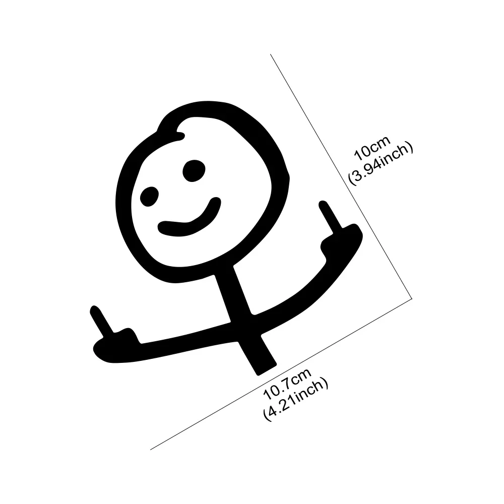 ملصقات تصميم الإصبع الأوسط الإبداعية FK ، شارات مقاومة للماء للسيارات ، الشاحنات ، الزجاج الأمامي للنافذة ، منتصب الوفير ، ملحقات الديكور ، مضحك #5