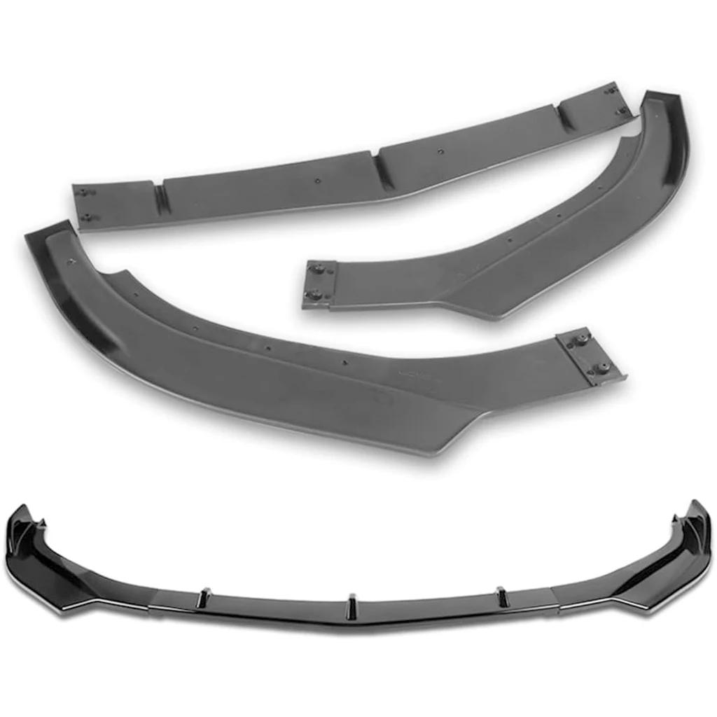 Glänzend schwarzer Auto-Frontstoßstangen-Splitter, Lippendiffusor, Body-Kit, Spoiler-Schutz für Alfa Romeo Giulia 2017 2018 2019 2020 2021 – Detail 5