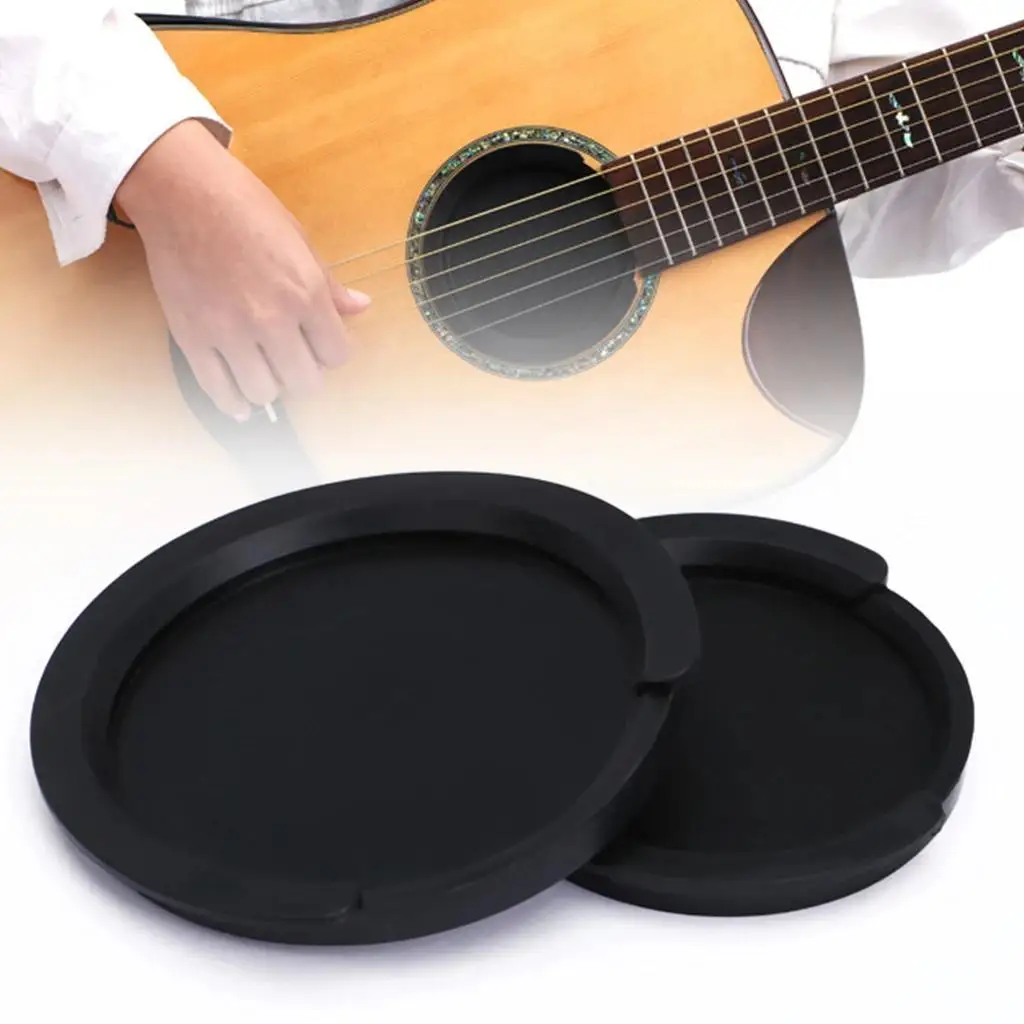 Silicone Acoustic Classic Guitar Sound Hole Cover Guitar Noise Reduction Guitar Accessories 2 Sizes Buffer Block Stop Plug Parts