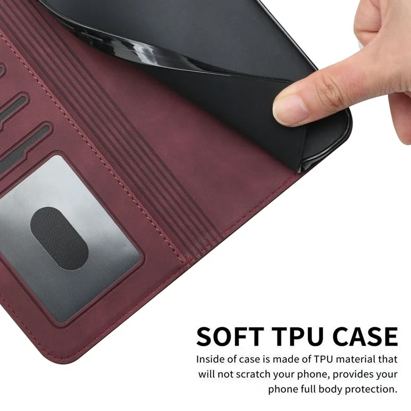 Wallet With Hand Strap Leather Card Case For Samsung Galaxy Note 20 10 9 8 A71 A54 A53 A51 A34 A33 A15 S24 S23 Ultra S22 S21 FE