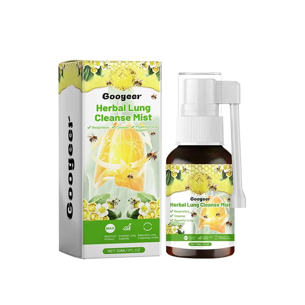 30Ml Kruidenlong Reiniging Spray Nevel-Krachtige Longondersteuning Keel Schone Spray Ontsteking Roken Gezondheidszorg Kruidenpijn S1q8