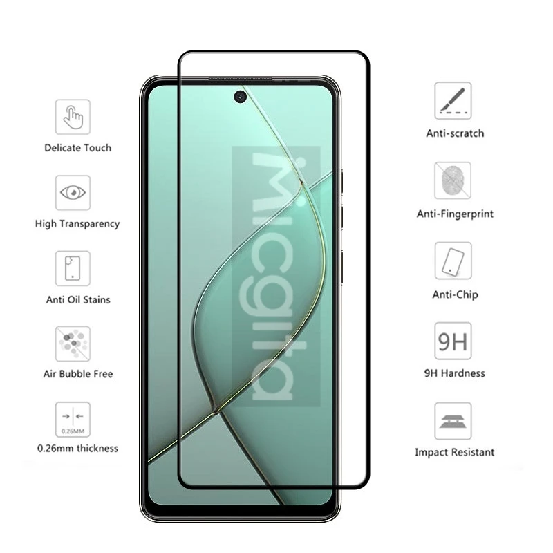 Full Glue Screen Protector For Tecno Spark 20 Pro 5G Glass 6.78\