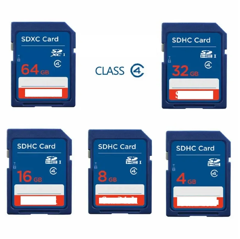 Tarjeta SD de 2GB, 4GB, 8GB, 16GB, 32GB, tarjeta estándar SDHC, clase 4, Ultra memoria con lector de tarjetas, 100% auténtico, usado