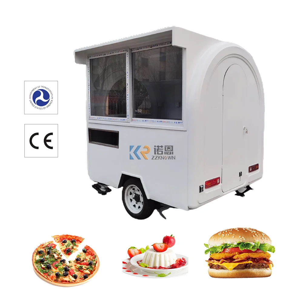 

Food Truck Van Mobile Restaurant Concession Food Trailer Street Snack Pizza Kiosk Coffee Ice Cream Cart Fully Kitchen Equipments