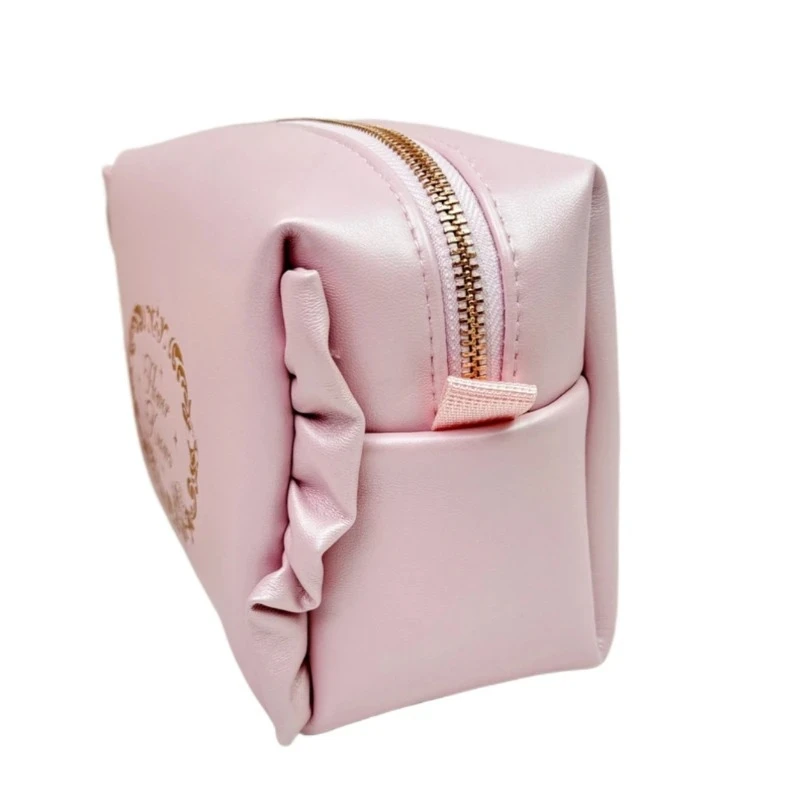 フラワーノーズ限定版ピンクコスメティックバッグ大容量ぬいぐるみ洗面用具収納ハンドバッグ