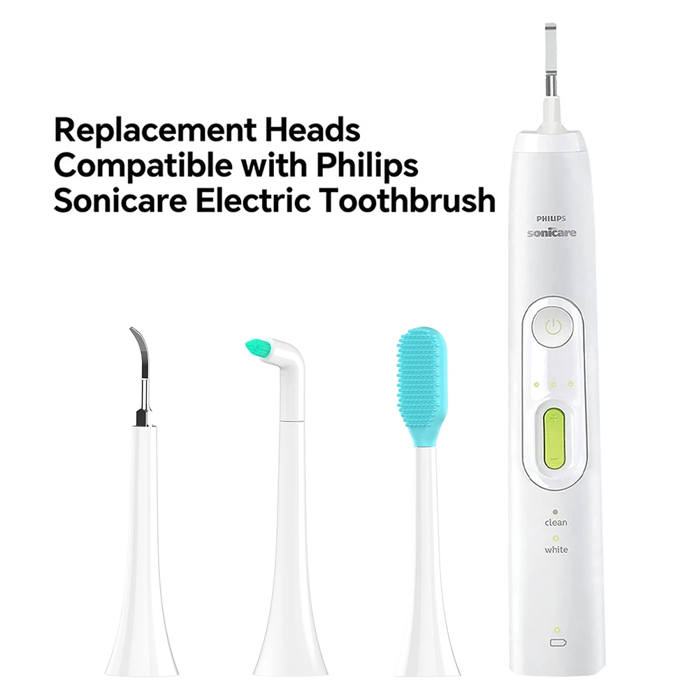Compatible with Philips Sonicare Electric Toothbrush Replacement Brush Heads, Multifunctional Brush Head for 2100 4100 4300 5100