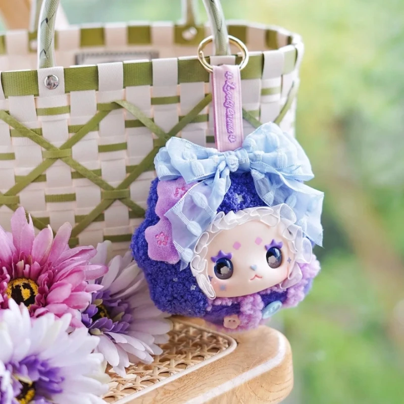 Mooie Emma Flower Sea Series pluche vinyl blinde doos schattig mode speelgoed kant ontwerp pop tas hanger meisje prachtige mysterie cadeau