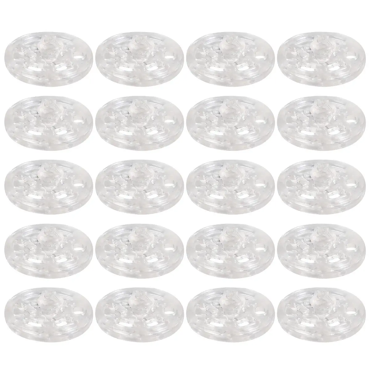 

1000Pcs Transparent Plastic Round Buttons Invisible Sewing Knitting Scrapbooking Clothes T-Shirt DIY Crafts 15Mm