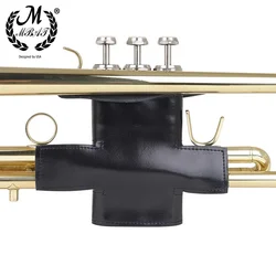 M MBAT Trumpet Case Black PU Leather Cover Soft and Durable Trumpet Hand Grip Protective Musical Wind Instruments Accessories
