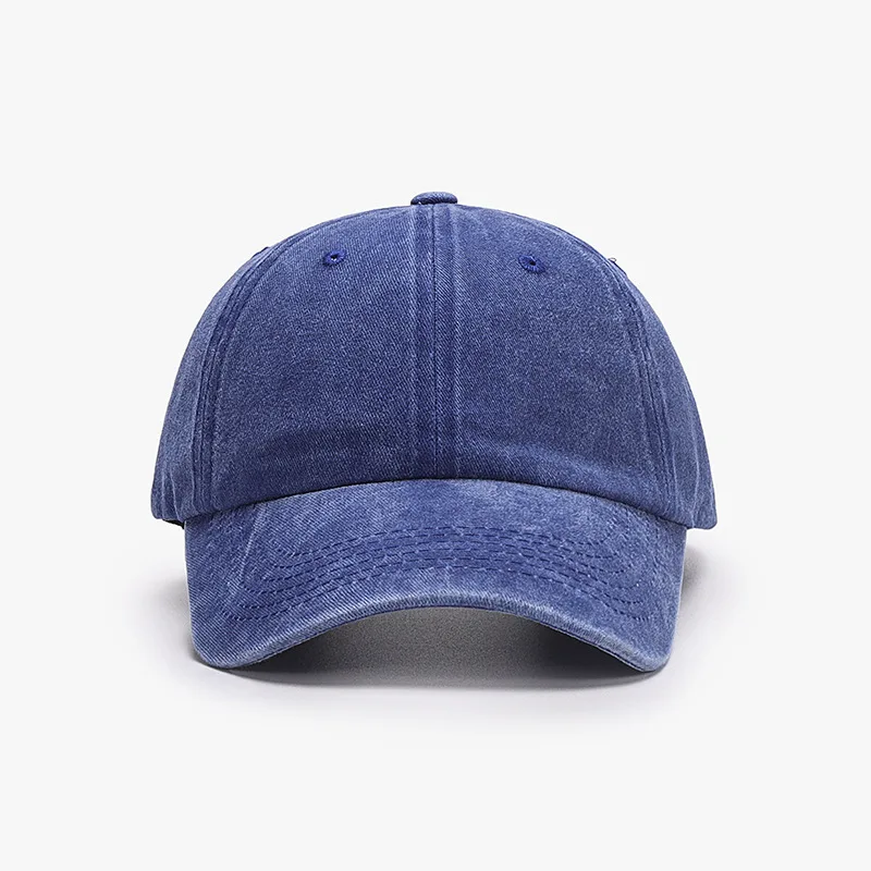 Customized Printed Logo Women Artistic Retro Soft Top Versatile Duck Tongue Caps Men Outdoor Sports Washed Cotton Baseball Hats view 6