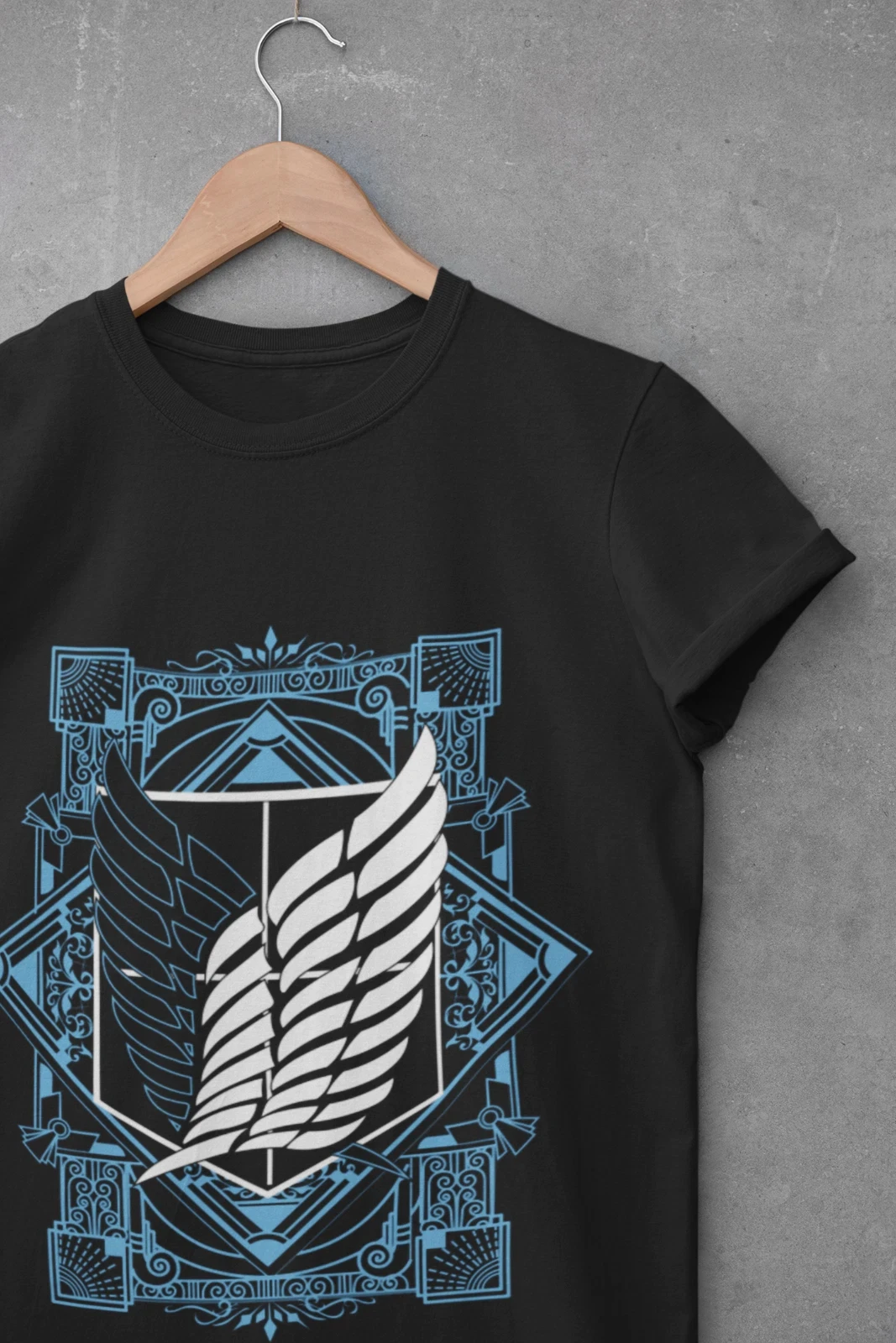 هجوم تيتان قميص إرين ميكاسا تي شيرت ليفي تي شيرت AOT Erwin Hange Armin تي شيرت الرجال الصيف جديد الرجال والنساء الشارع الشهير #2