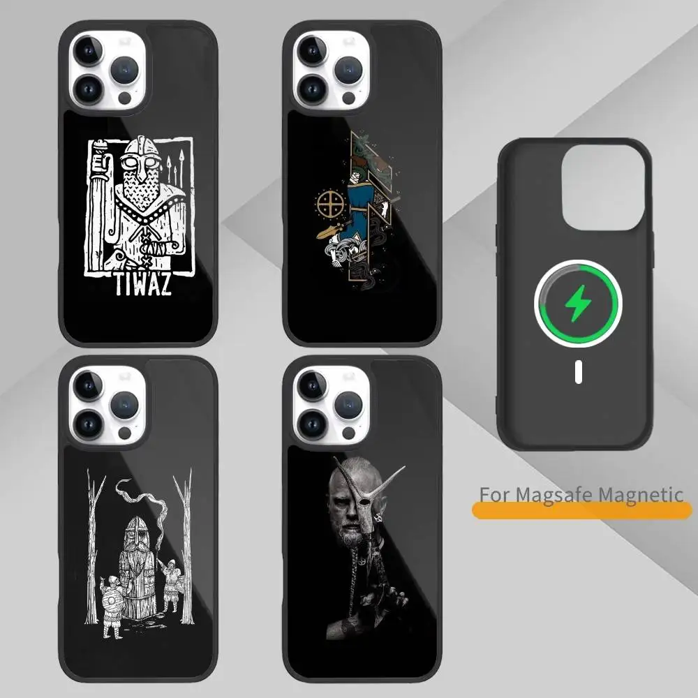 

W-Wardruna N-Nordik Folk Phone Case For iPhone17,16,15,14,13 Plus,Pro Max Magnetic For Magsafe Wireless Charging