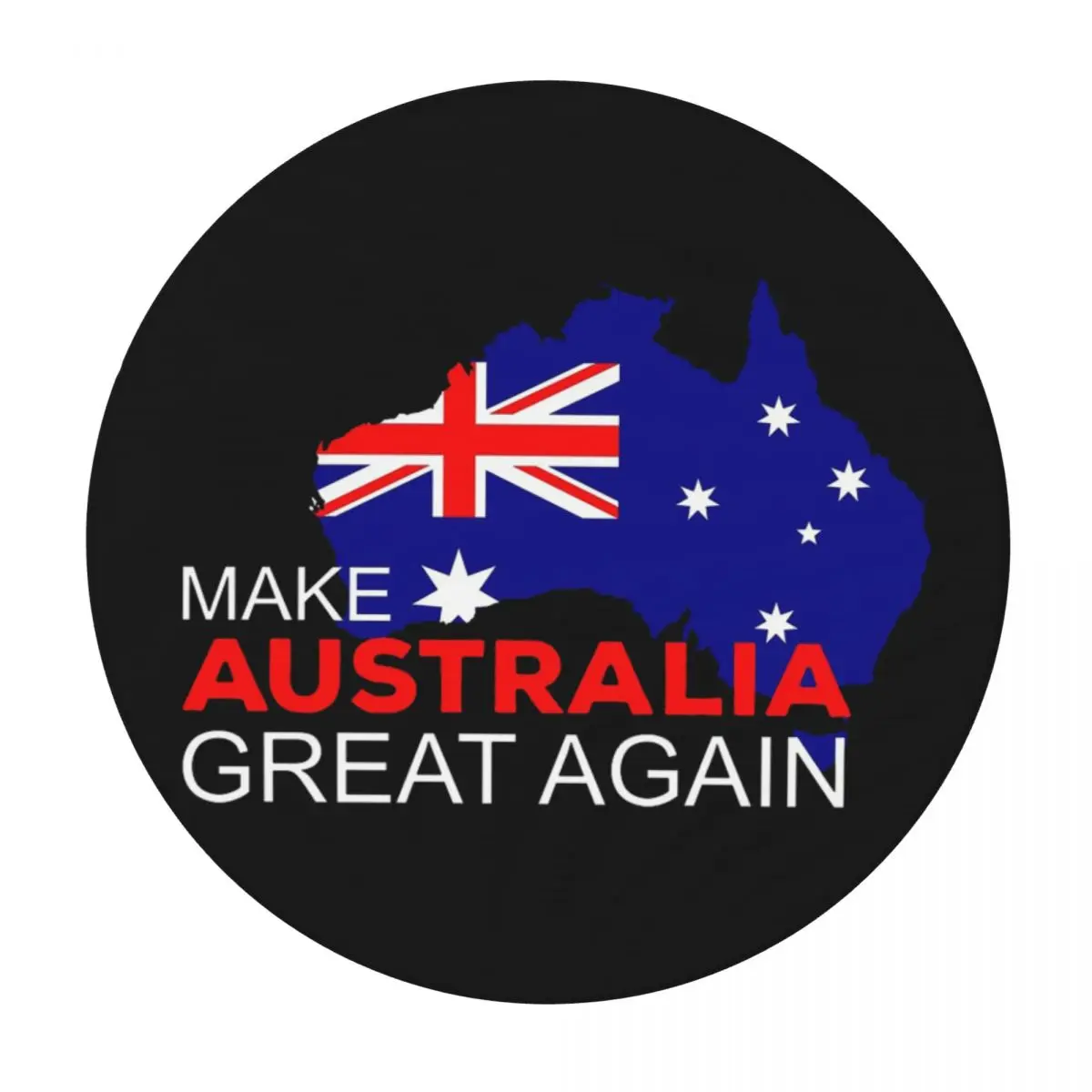Make Australia Great Again Waterproof Round Tablecloth Oilproof Table Cloth for Kitchen Events Dining Table Cover