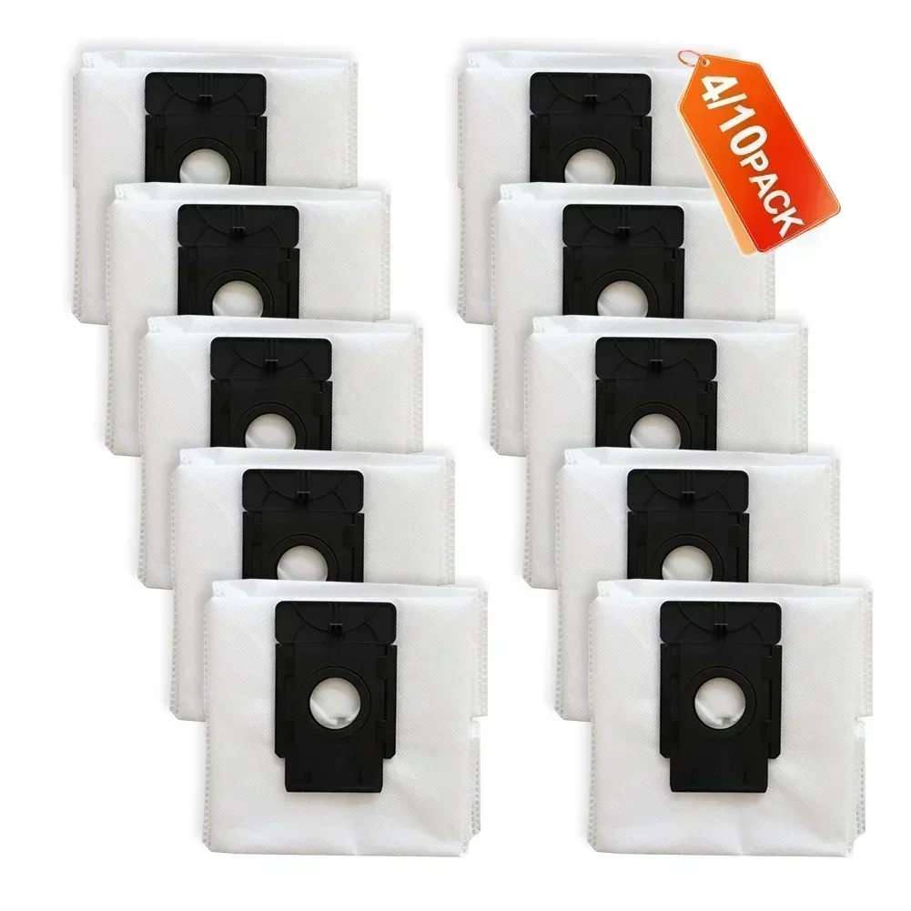 10/4 Uds bolsas de polvo para EZVIZ RC3 Plus/RE4 Plus/RE4 +/RE5 Plus/CS-RA-KIT07/CS-RC3/CS-RE4P piezas de Robot aspirador Accesorios