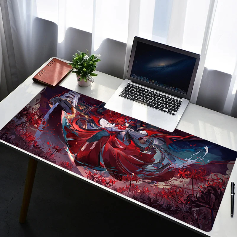 Mouse Pad PC Non Slip Rubber Cartoon Mousepad O-onmyoji Laptop Gamer Cabinet Keyboard Pad Office Computer Gaming Desk Mouse Mat
