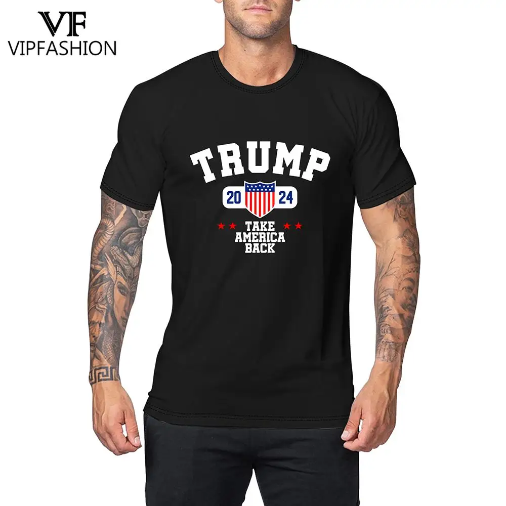 

Donald Trump 2025 Take America Back Election T-shirts for Men Casual Loose Tee Shirt Never Surrender Short Sleeve Graphic Shirts