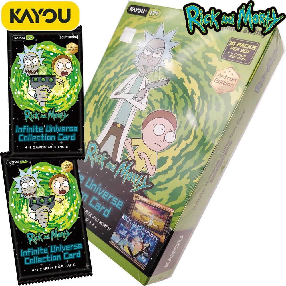 

New Genuine KAYOU Rick and Morty Collection Cards Comedy Animated Characters Fashion Unique Design Exquisite Card Birthday Gifts