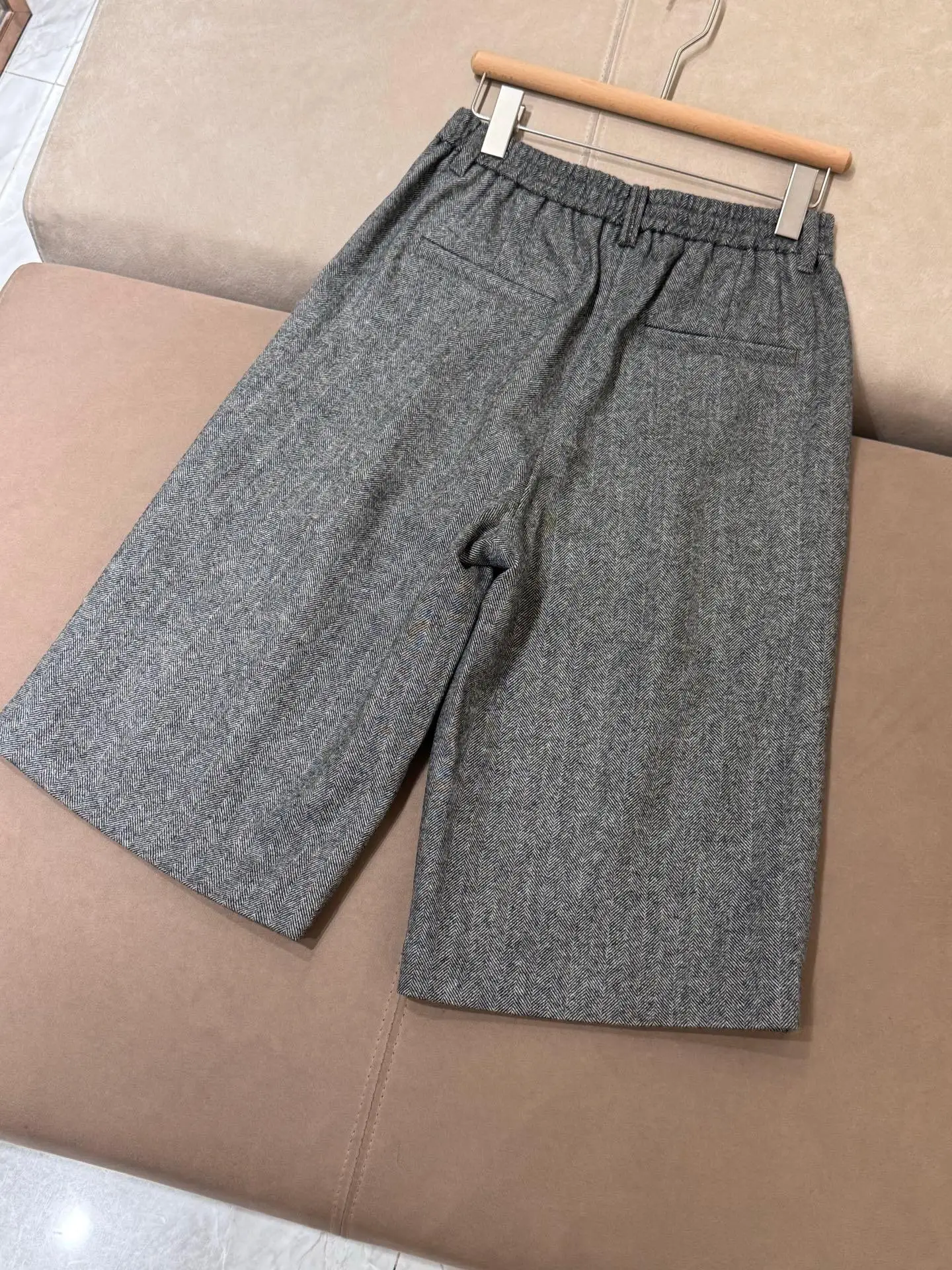 Women's luxurious autumn fashionable casual herringbone wool suit