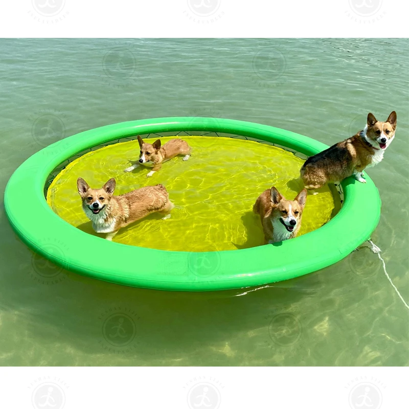 Inflatable air Bed Pool Floats Mattress Portable Inflatable Outdoor Water Floating Mat Inflatable Floating Mat for Lake
