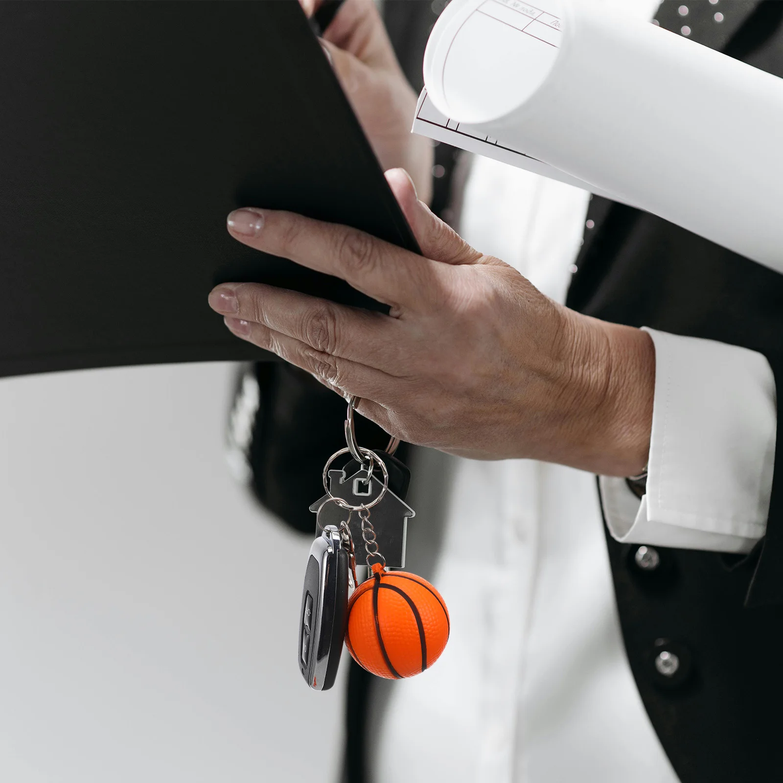 

10 pcs Keychain Durable Pendant Decoration Keychain Souvenir For Bag Cell Phone Car Keys Gift Party Favor Orange