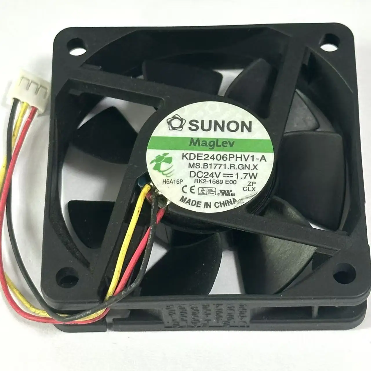 

SUNON KDE2406PHV1-A MS.B1771.R.GN.X DC 24V 1.7W 60x60x15mm Server Cooling Fan