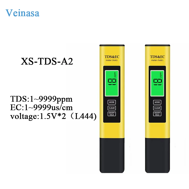 

2026 XS-TDS-A2 Digital pH Meter TDS EC Thermometer LCD Display 0.01pH Accuracy OEM/ODM/OBM Customizable Swimming Pools Drinking