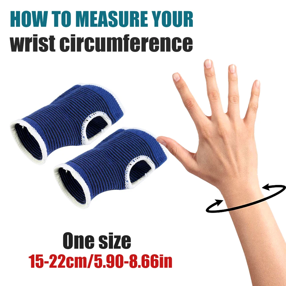 1 Pair Fitness Gym Gloves Elastic Training Fitness Wrist Wrap Workout Exercise Glove Wrist Support Hand Brace Gym Palm Protector