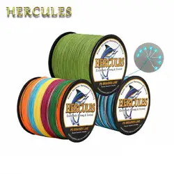 Hercules 8 fios 150m pe carpa linha de pesca fio trançado 10-200lb peche multicolorido cabo liso para peixes graves