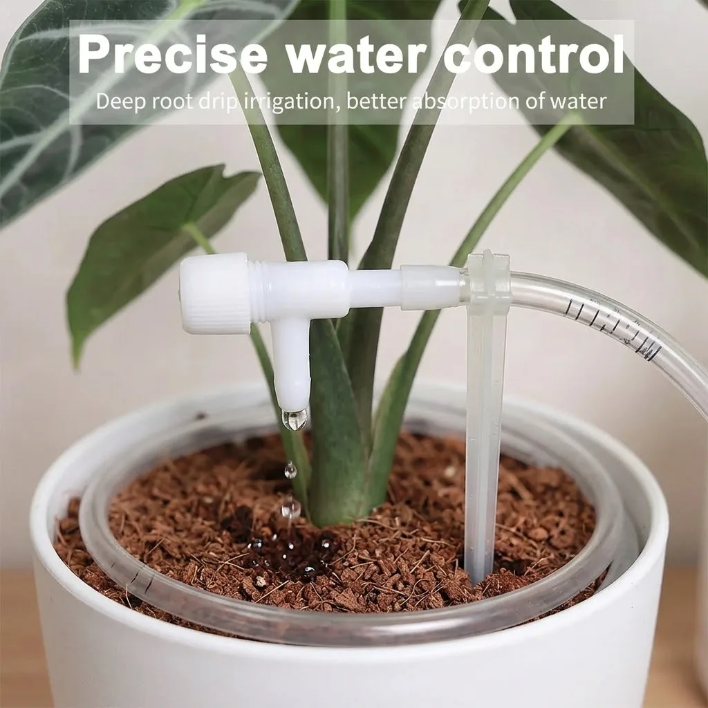 Potted Plant Watering Device Garden Drip Irrigation Kit with Regulating Valve 4 7mm Hose Water Saving Micro Dripper Greenhouse