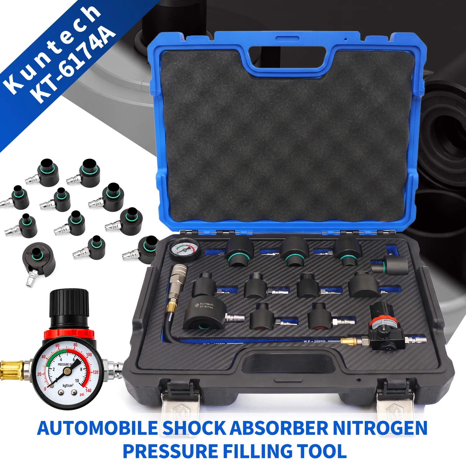 Atv Suspension Shock Absorber - Kit d'outils de remplissage d'azote pour
