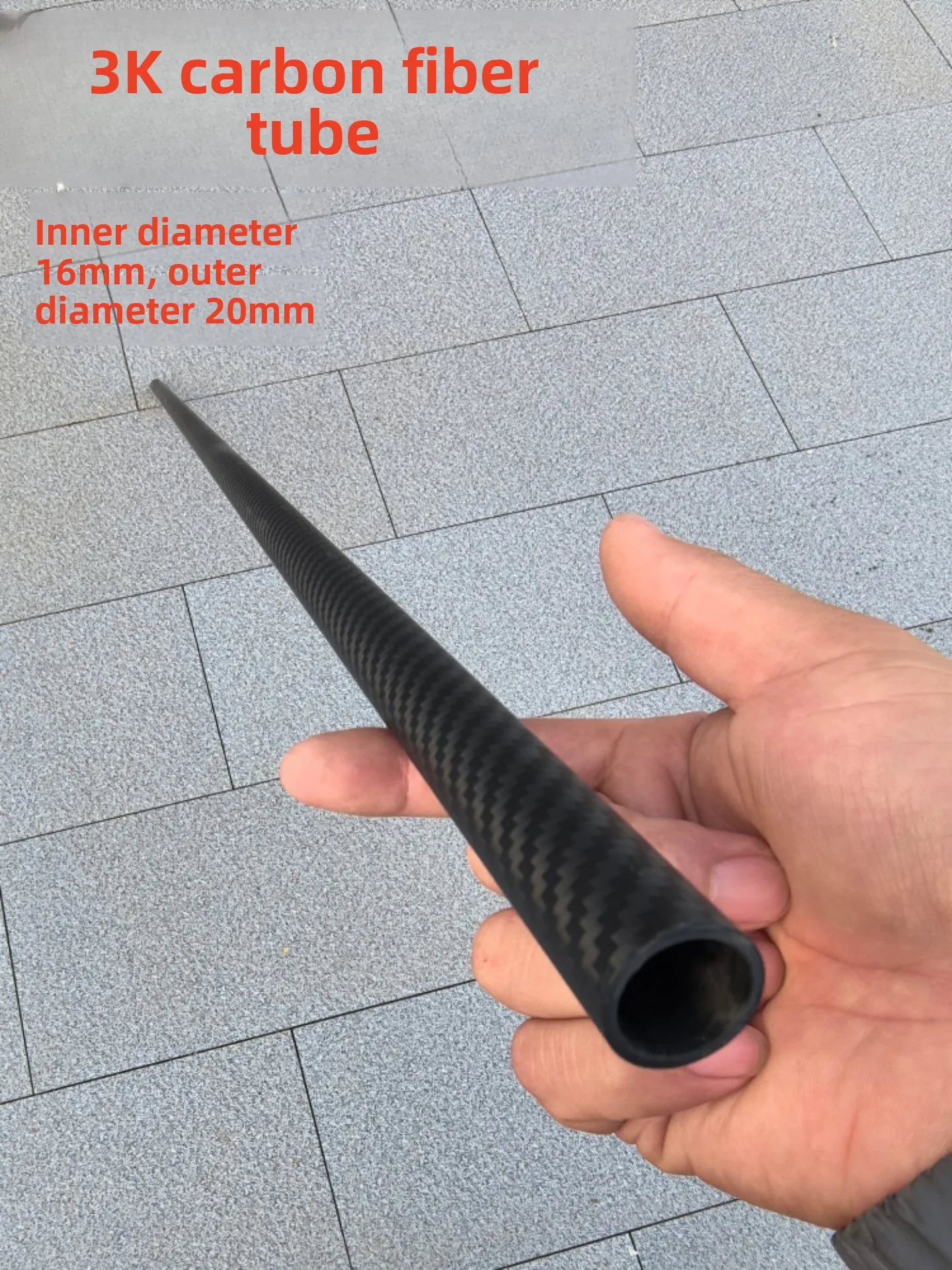 carbon-fiber-tube-16mm-inner-diameter-20mm-outer-diameter-15-meters-long-mountain-climbing-cane-diy-modification