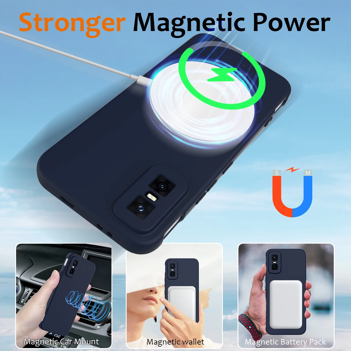 حافظة من السيليكون Magsafe لهاتف انفينيكس GT30 Pro 5G ذات ملمس جلدي غطاء مغناطيسي ناعم مضاد للسقوط لهاتف انفينيكس GT 30 Pro GT 30Pro 5G #3