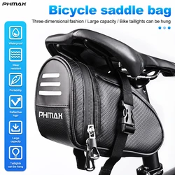 PHMAX Bicycle Saddle Bag MTB Road Bike Saddle bags Waterproof Mountain Quick Release Tail Bag Tool Equipment Accessories